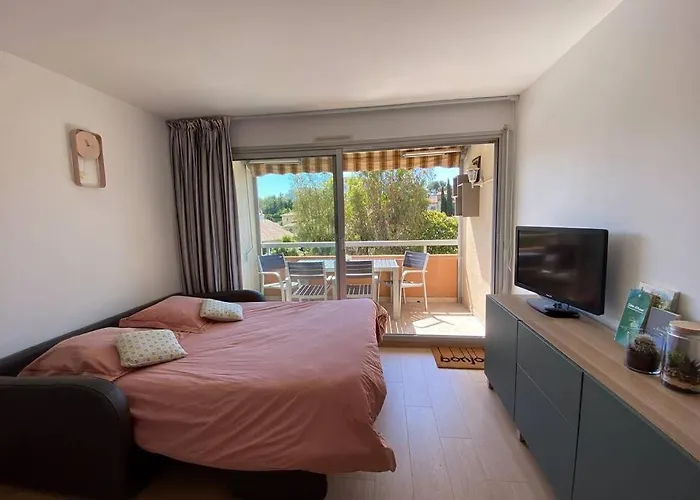 St-raphael - Joli T1 Au Port De Santa-lucia - Climatise Apartment *